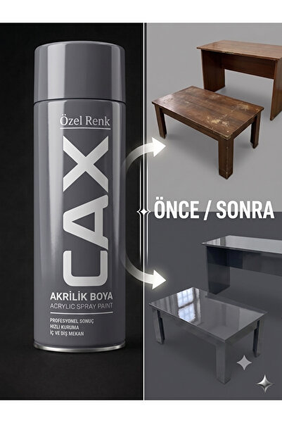 caxcolors CAX Akrilik Sprey Boya - Sehpa Masa Mobilya Boyası Kendin Yap (DIY)...