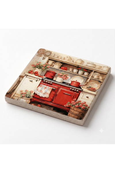 Şeker Portakalım Dimensiune decorativă: 20x20x1 cm Suport de servire din piat...