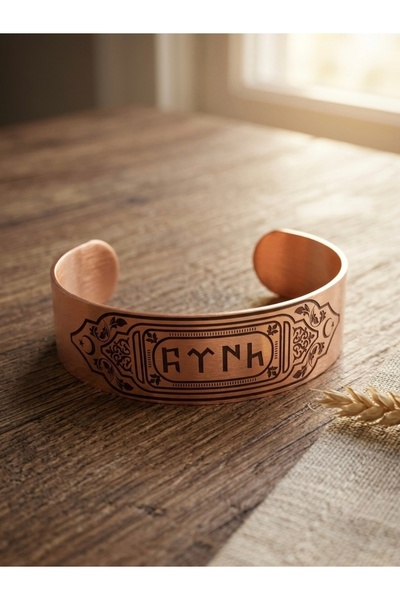 Meneva Aksesuar Special Design Adjustable Pure Copper Bracelet with "Turkish"...