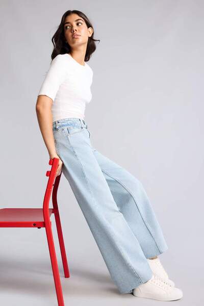 DeFacto Straight Wide Trousers H6908Ax26Au
