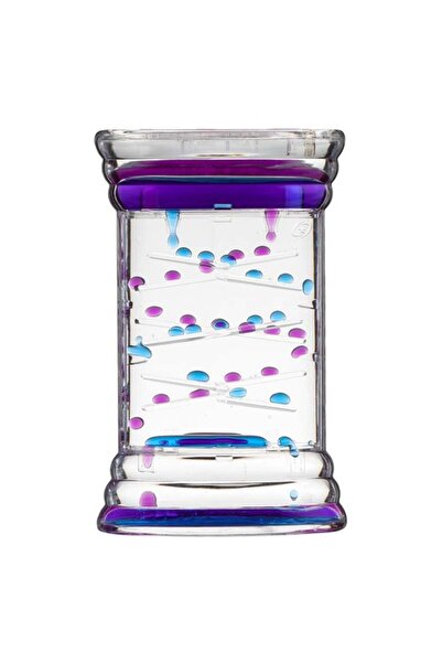 BAMI NETWORK Clepsidra cu Lichid Colorat Plastic 9x4x14cm Decorativ
