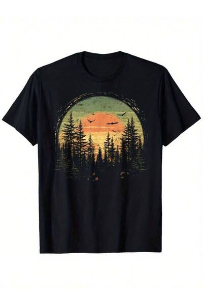 26LIK Retro Wilderness Bear Trees Reflection Forest Suitable For Mens & Women...