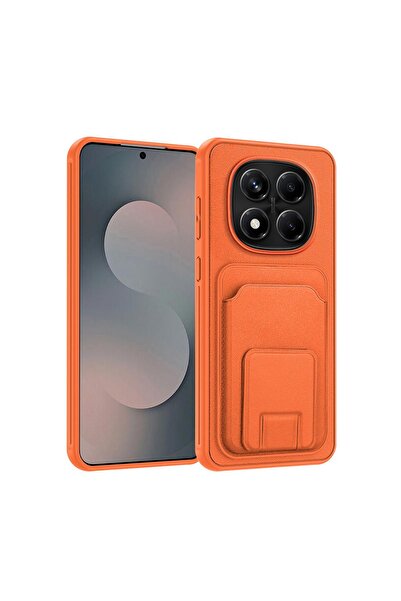 Pro Aksesuar Xiaomi Redmi Note 15 Pro 5G Uyumlu Kılıf Standlı Kartlıklı Silik...