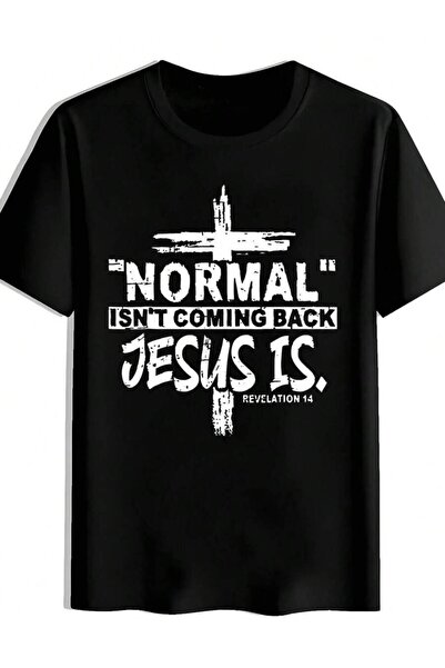 k222 Men'S Casual Crew Neck T-Shirt With "Normal Isn'T Coming Back" Print | S...