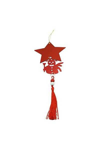 Rao Ornament Brad, Stea, Om de Zapada, Rosu, Lucios, 10*28cm, Acril, Interior...