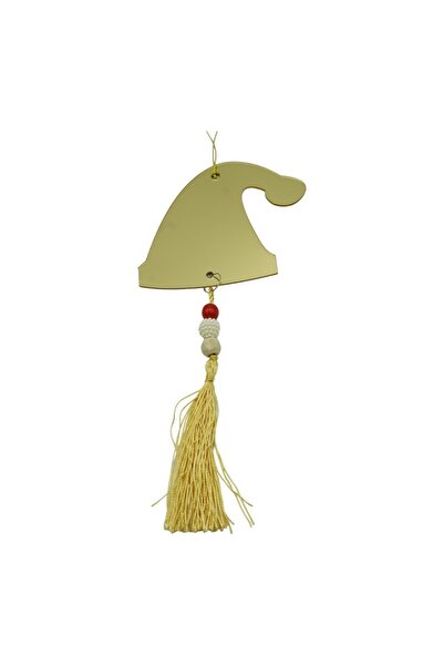Rao Ornament Brad, Caciulita, Auriu, Lucios, 8*25cm, Acril, Interior/ Exterior