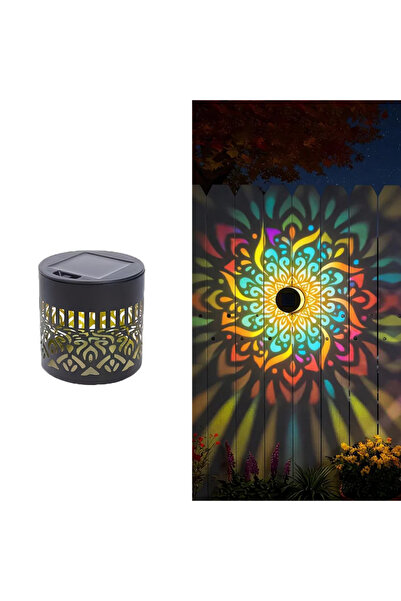 Choice4 Mandala Warm-1PC Solar Mandala Fence Wall Lights Garden Decoration Pa...