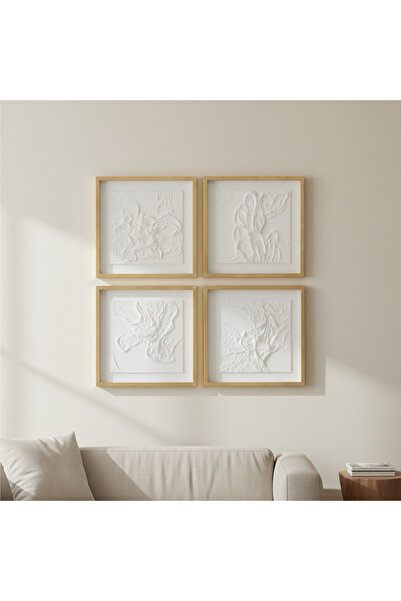 UTTERMOST طباعة مؤطرة بنمط Textured Whispers s/4