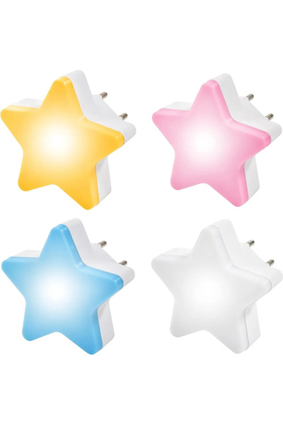 STARSTAR LED star-shaped night light, photosensitive, suitable for sockets, s...