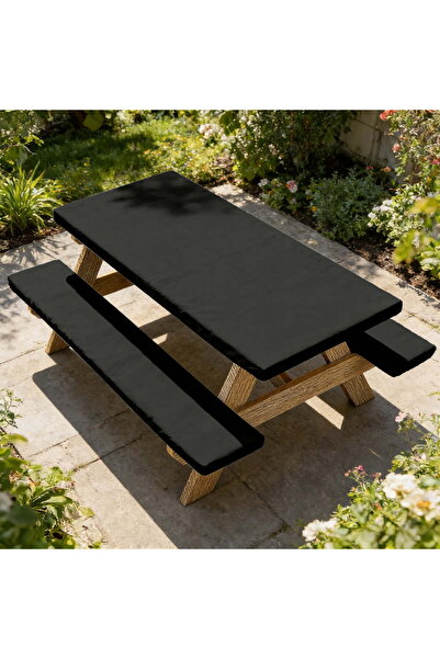 STARSTAR 3-Piece Patio Table & Chair Cover Set, Elastic Waterproof Dustproof ...