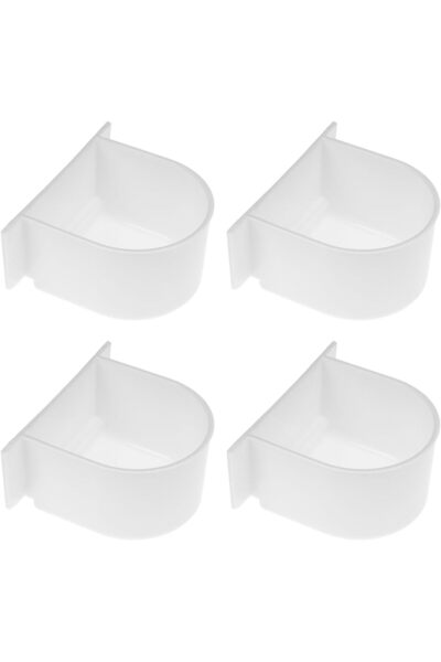 STARSTAR 4 semi-circular birdcage feeders - white
