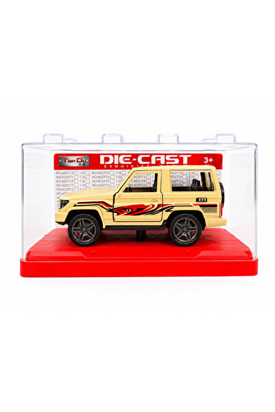 Tian Du 1:32 Scale Diecast Metal Car Model with Acrylic Display Box - Pull Ba...
