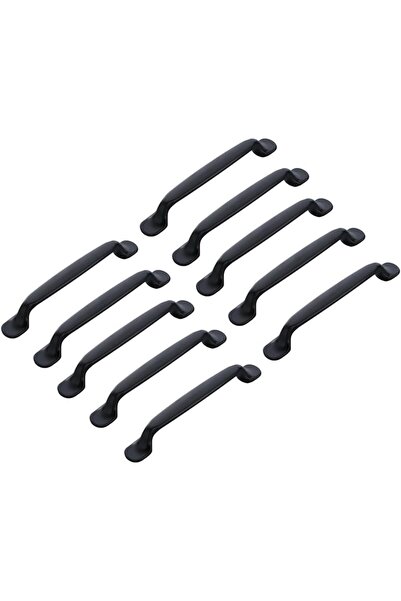 STARSTAR 10-Pack Aluminum Alloy Kitchen Cabinet Handles, Matte Black Drawer P...