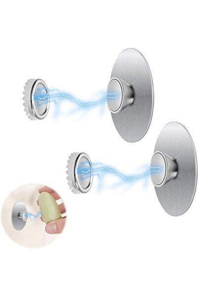 STARSTAR Magnetic Soap Dishes - Stainless Steel - 2-Pack - Silver