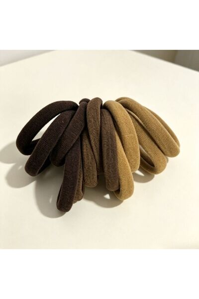 idei Set 12 elastice de păr tip prosop 4,5 cm, bentite elastice moale, fixare...