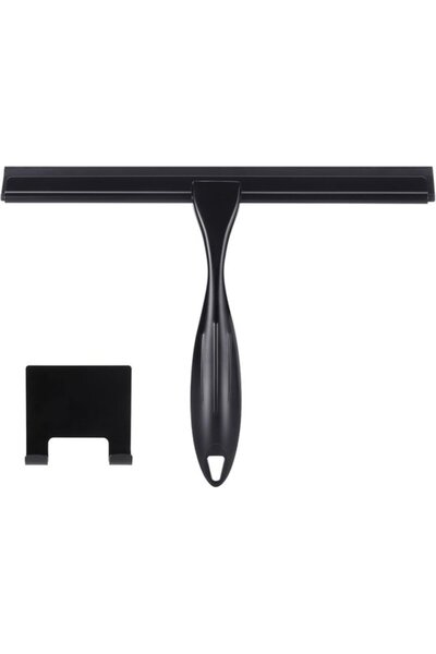 STARSTAR 10-Inch Stainless Steel Black Shower Squeegee with Holder for Window...