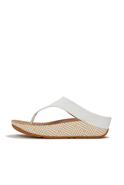 Fitflop Women's Lulu Lux Graphic-Weave Leather Toe-Post Sandals