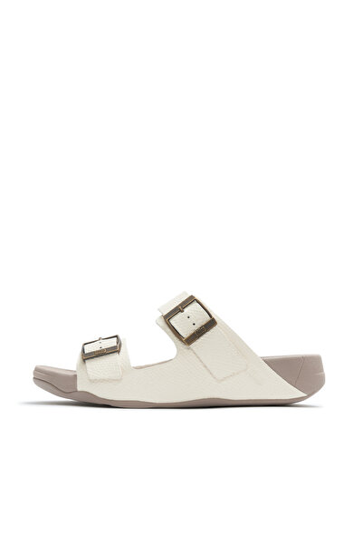 Fitflop Men's Gogh Moc Buckle Embossed-Leather Slides