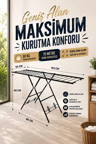 HAZARPAZAR Ultra Dayanıklı Kurutmalık Çamaşırlık