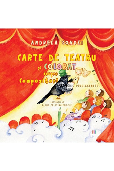 Editura Creator Carte de teatru si colorat despre compozitori - Andreea Condei