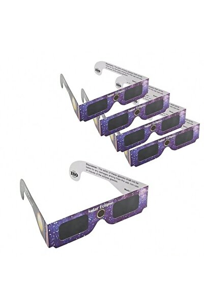 OEM Set de 5 ochelari pentru eclipsă solară – ochelari de protecție pentru ob...