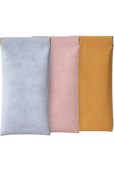 STARSTAR Soft leather eyeglass case, squeeze-top portable sunglasses case, PU...