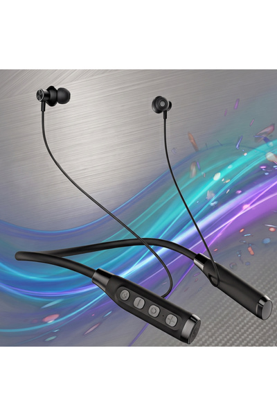 wiks Bluetooth Manyetik Spor Kulaklık Boyun Askılı Kablosuz Kulaklık HD Ses v...