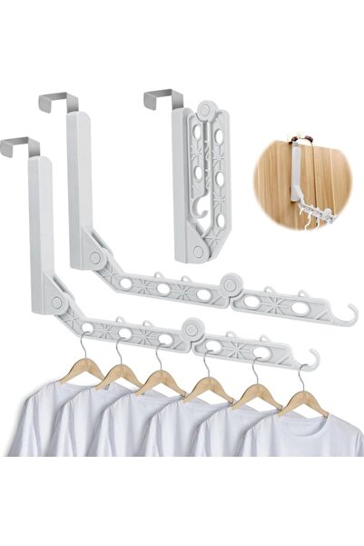 Morvena Picks Set de 3 suporturi de ușă, cârlige pliabile, ventilator pentru ...