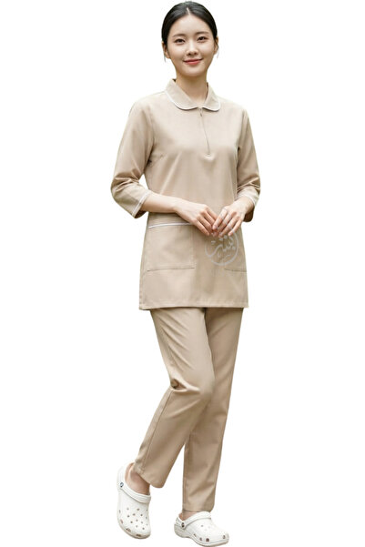 ABSHIR Housemaid/Khadama/Nanny/Babysitter SET Uniform Set, ZIPPER NECK with 3...