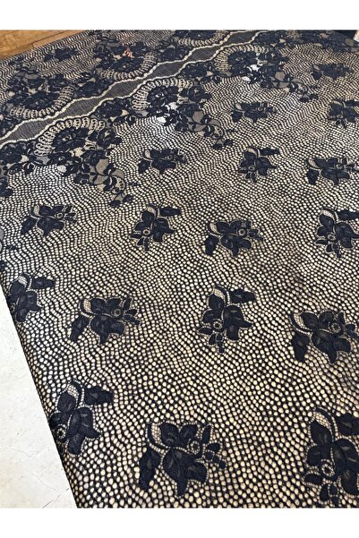 METERİAL Floral Motif Board Lace Fabric - Luxury Guipure Fabric for Evening D...