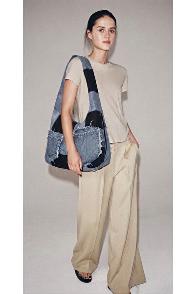 Smonday Denim Boho Omuz Çantası