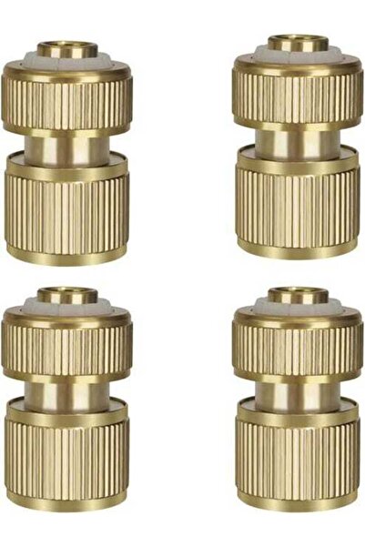 STARSTAR A set of 4 quick couplings for brass pipes, garden hose couplings, t...