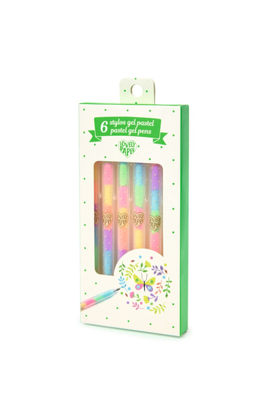 djeco Set de gel fluorescent tip rolă, 6 culori asortate