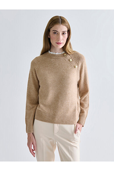 LC Waikiki Ruffled Funnel Neck Women's Knitwear Sweater