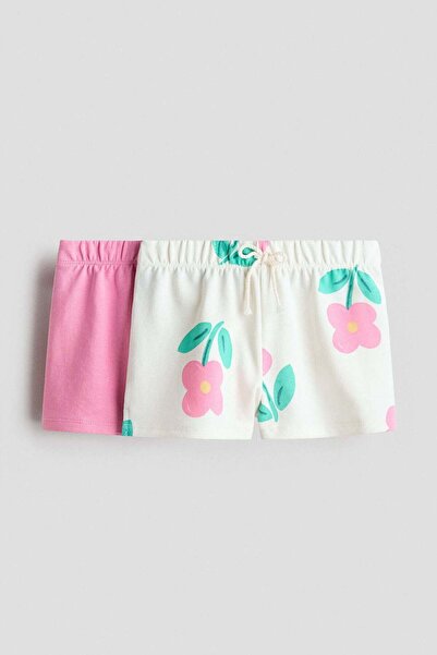 H&M 2-pack cotton sweatshirt shorts