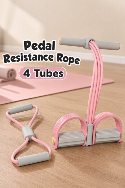 Generic 2 Piece Tpe Resistance Bands Set Figure 8 Chest Expander Foot Pedal P...