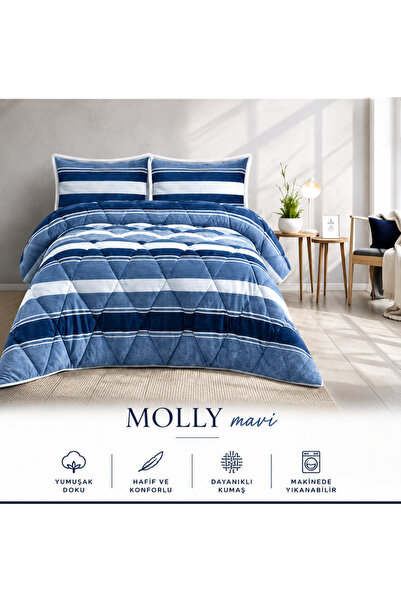 Merinos Comforter Double Quilt Set Molly Blue