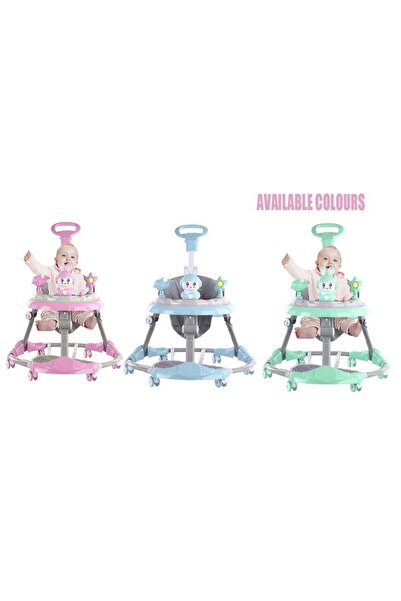 DubaiGallery 1PCS Baby Walker – 7-Speed Adjustable O-Leg Anti-Rollover Foldin...