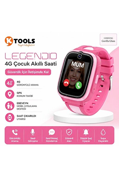 Ktools LEGENDİO ÇOCUK SAATİ KONUM TAKİBİ GÖRÜNTÜLÜ KONUŞMA