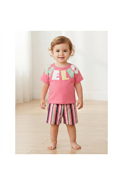 BİANCOFİGLİO Girls' Shorts Suit with Double Sleeves