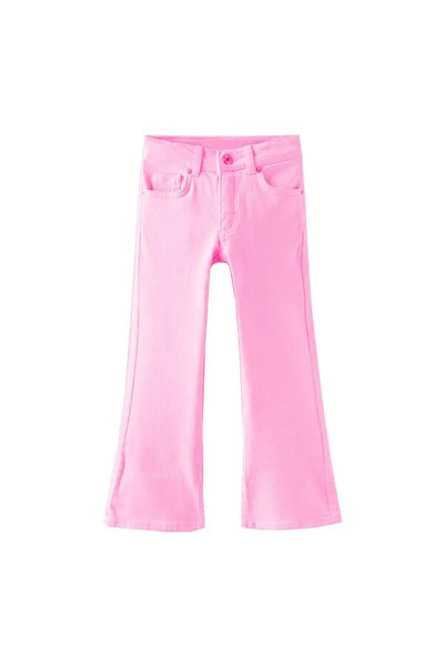 Energiers Παντελόνι τζιν καμπάνα κορίτσι "Stylish" ροζ