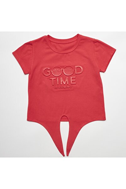 Evita Μπλούζα "Good time is coming" ροζ