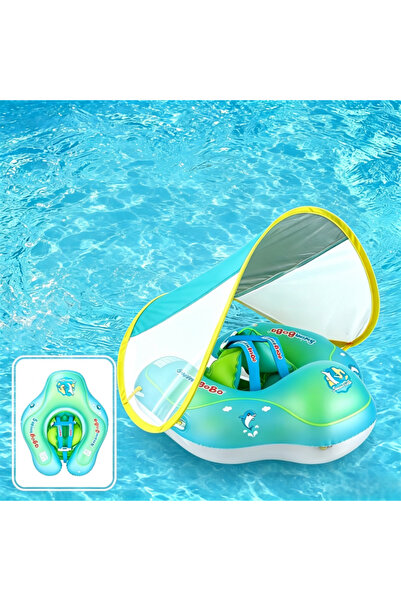 Swimbobo حلقة سباحة قابلة للنفخ للأطفال، عوامة مسبح للأطفال مضادة للانقلاب مع...