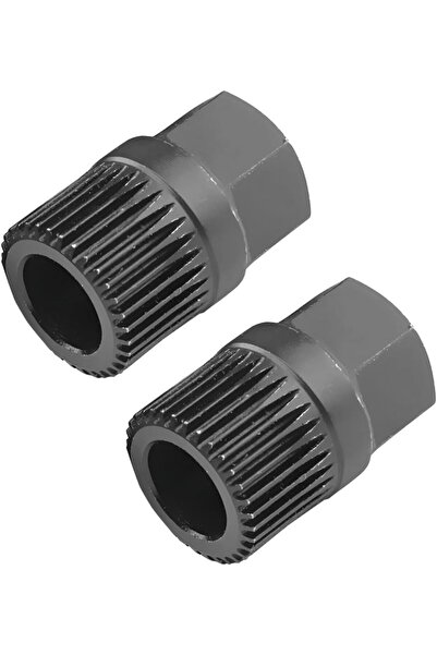 STARSTAR Two-Piece Alternator Pulley Removal Tool 33-Tooth Spline One-Way Pul...