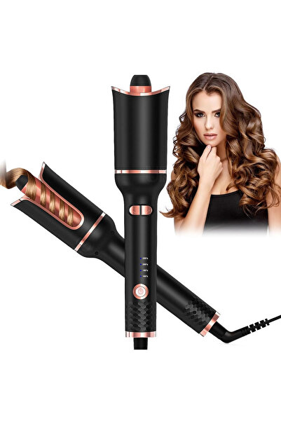 STARSTAR Automatic Rotating Curling Iron Brush, 4 Temperature Settings with A...