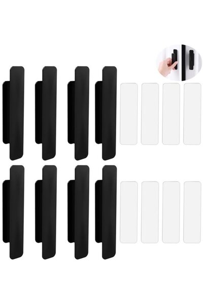 STARSTAR 8-Pack Self-Ashesive Cabinet Handles, plastic drawer door pulls, no ...
