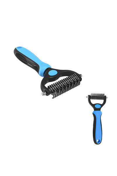 STARSTAR Two-pack pet grooming combs, dog grooming kit, double-sided brush fo...