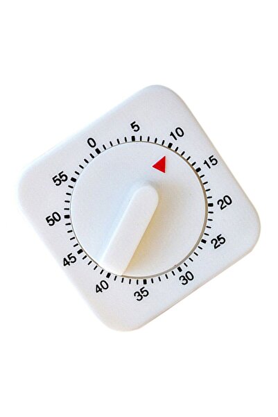 STARSTAR New white square 60-minute mechanical timer reminder for kitchen