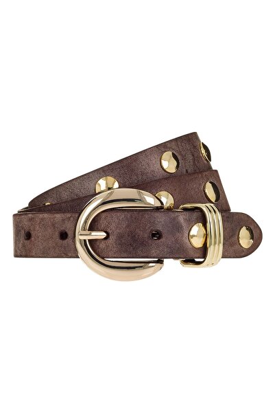 b.belt Studded belt Genuine Leather