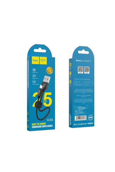 Hoco Cablu Micro USB 0.25M Pentru telefoane Samsung, LG, Xiaomi Încărcare rapidă